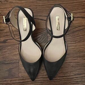 Louise et Cie Black Ankle Strap Heels